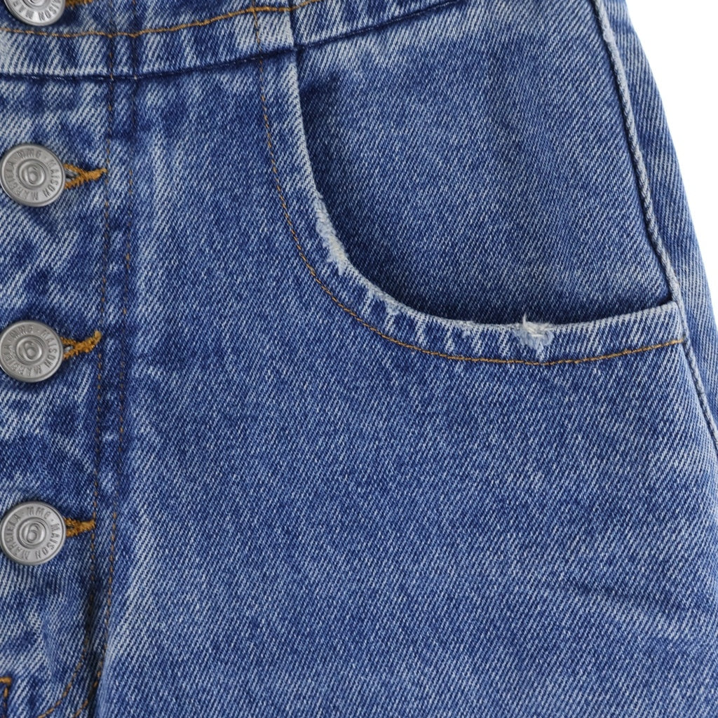 MM6 Maison Margiela(エムエムシックスメゾンマルジェラ) 17SS ボタンフライ ハイウエスト キャロット デニムパンツ インディゴ S52LA0052 S30589 レディース
