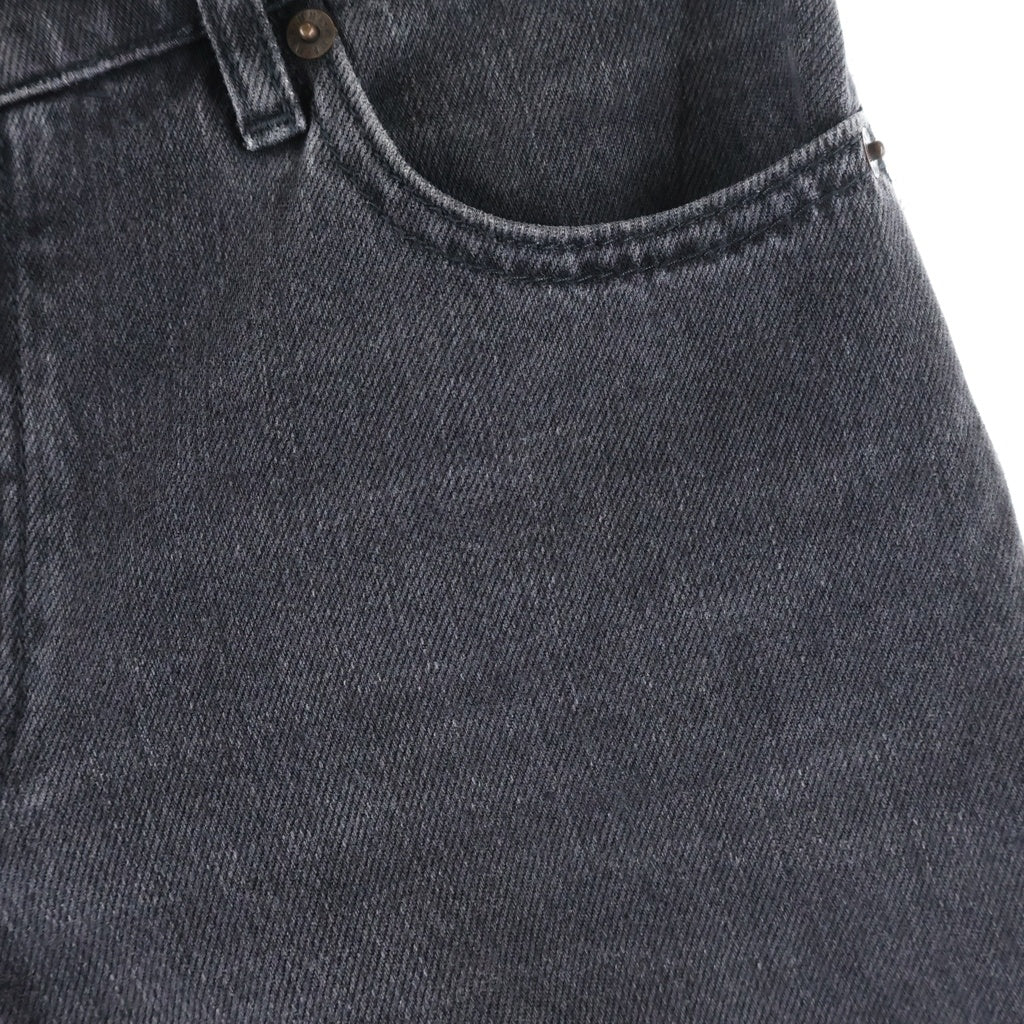 MM6 Maison Margiela(エムエムシックスメゾンマルジェラ) 19SS SUPER WIDE JEANS スーパーワイド デニムパンツ ブラック S52LA0080 S30531 レディース