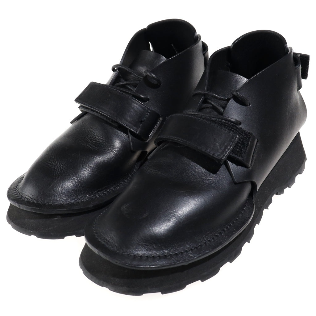JIL SANDER(ジルサンダー) MID CUT SHOES レザー ミッドカットシューズ ブラック JI38508A