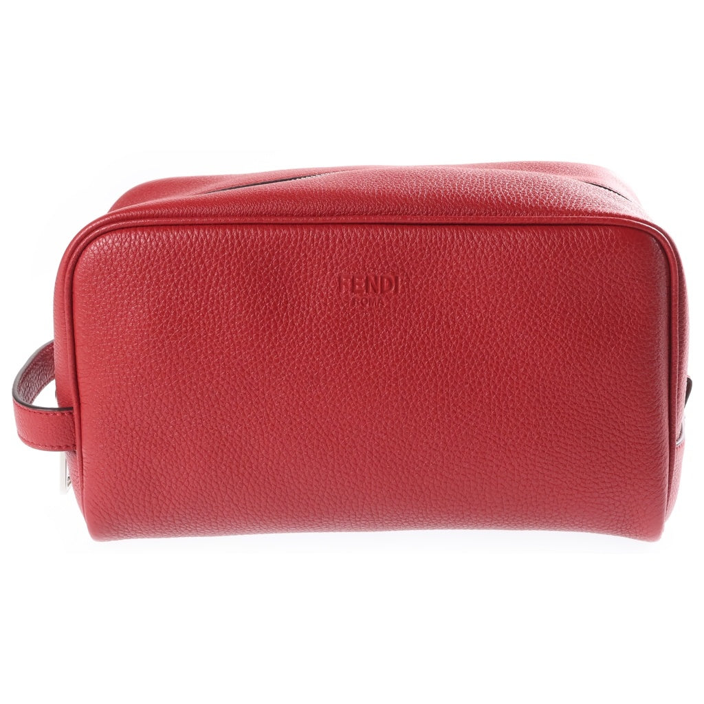 FENDI(フェンディ) トラベルキット セカンドバッグ レザー レッド 7AS378 ADYW レディース