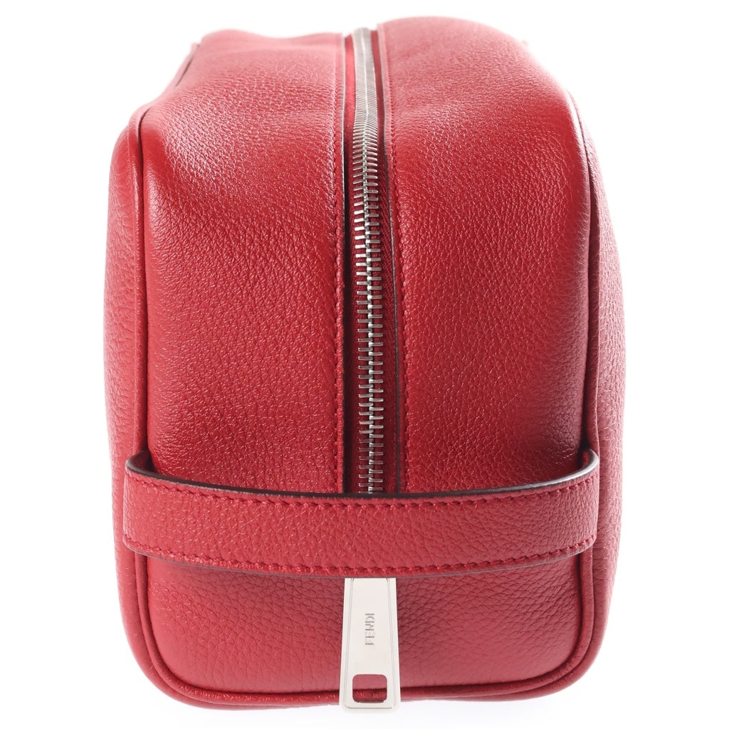 FENDI(フェンディ) トラベルキット セカンドバッグ レザー レッド 7AS378 ADYW レディース