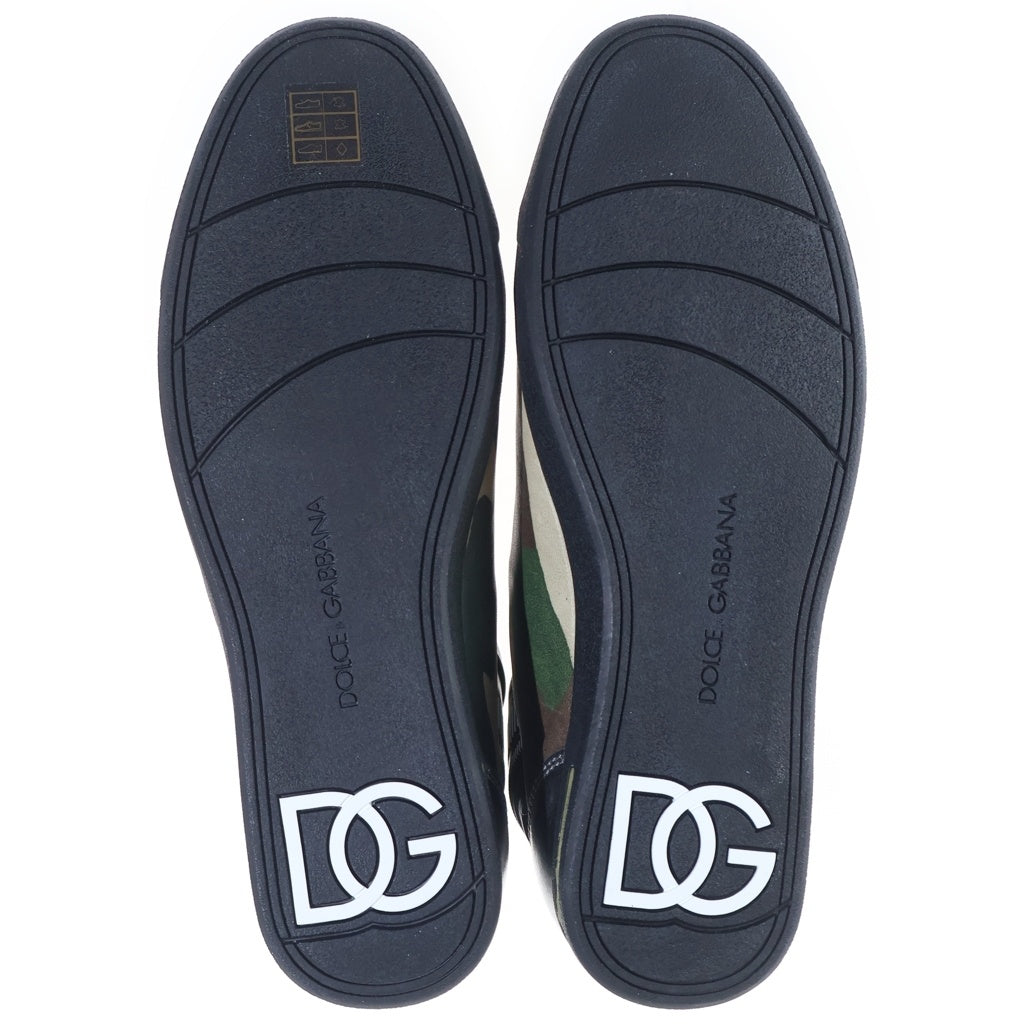 DOLCE & GABBANA(ドルチェアンドガッバーナ) カモフラージュ ローカット スニーカー 迷彩 グレージュ/カーキ/シルバー
