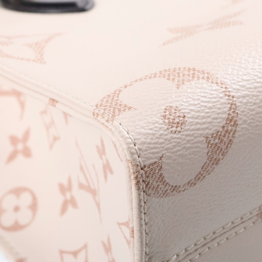 LOUIS VUITTON(ルイヴィトン) モノグラム デュンヌ オンザゴーPM 2WAYハンドバッグ ショルダーバッグ ベージュ×ブラック PVC×レザー M24533 ゴールド金具 レディース