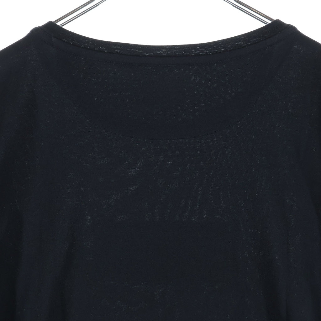 FENDI(フェンディ) ボックスロゴクルーネック半袖Tシャツ カットソー ブラック FY0894 A28U レディース