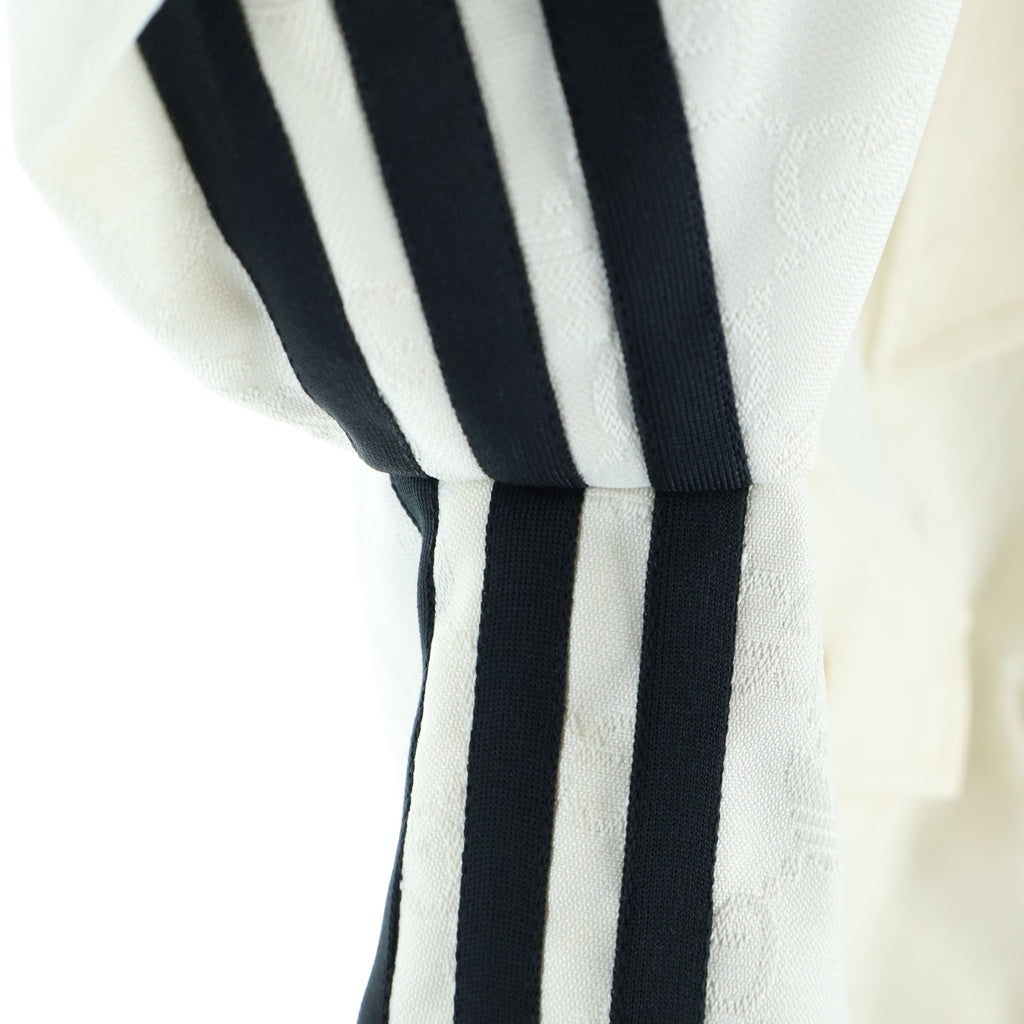 GUCCI(グッチ) ×ADIDAS アディダス ウェブストライプ クロップド ジャケット アイボリー 702987