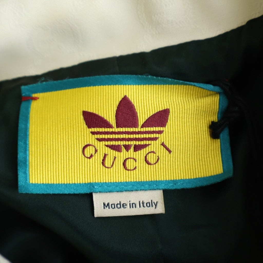 GUCCI(グッチ) ×ADIDAS アディダス ウェブストライプ クロップド ジャケット アイボリー 702987