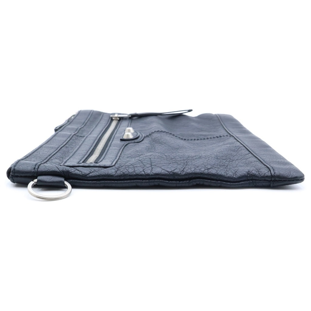 BALENCIAGA(バレンシアガ) クラシッククリップ M クラッチバッグ セカンドバッグ レザー ブラック 538735