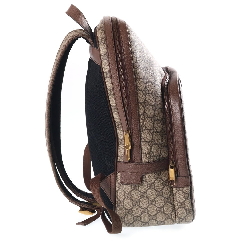 GUCCI(グッチ) オフィディア GGスプリーム ミディアム バックパック リュックサック PVCレザー ブラウン 547967