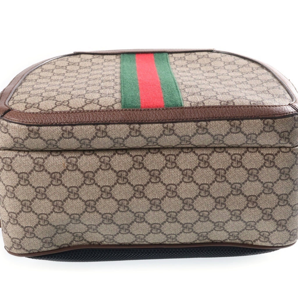 GUCCI(グッチ) オフィディア GGスプリーム ミディアム バックパック リュックサック PVCレザー ブラウン 547967