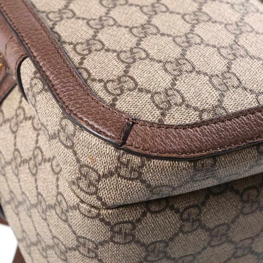 GUCCI(グッチ) オフィディア GGスプリーム ミディアム バックパック リュックサック PVCレザー ブラウン 547967