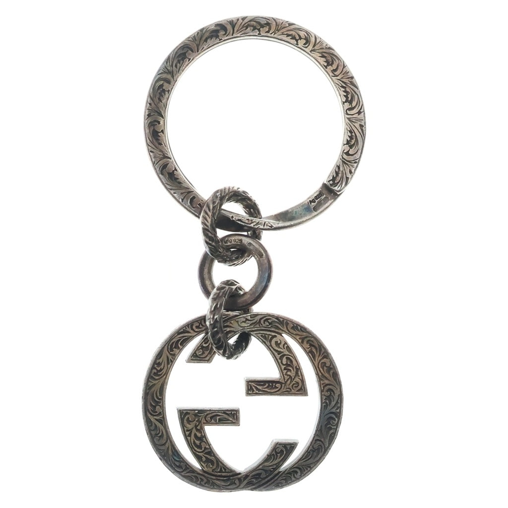 GUCCI(グッチ) アラベスク キーホルダー キーリング SV925 シルバー 24.8g
