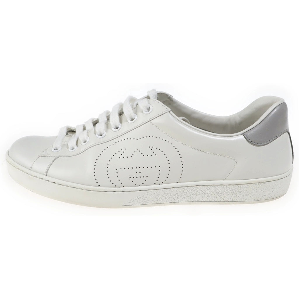 GUCCI(グッチ) エース インターロッキングG ローカットスニーカー レザー ホワイト 599147