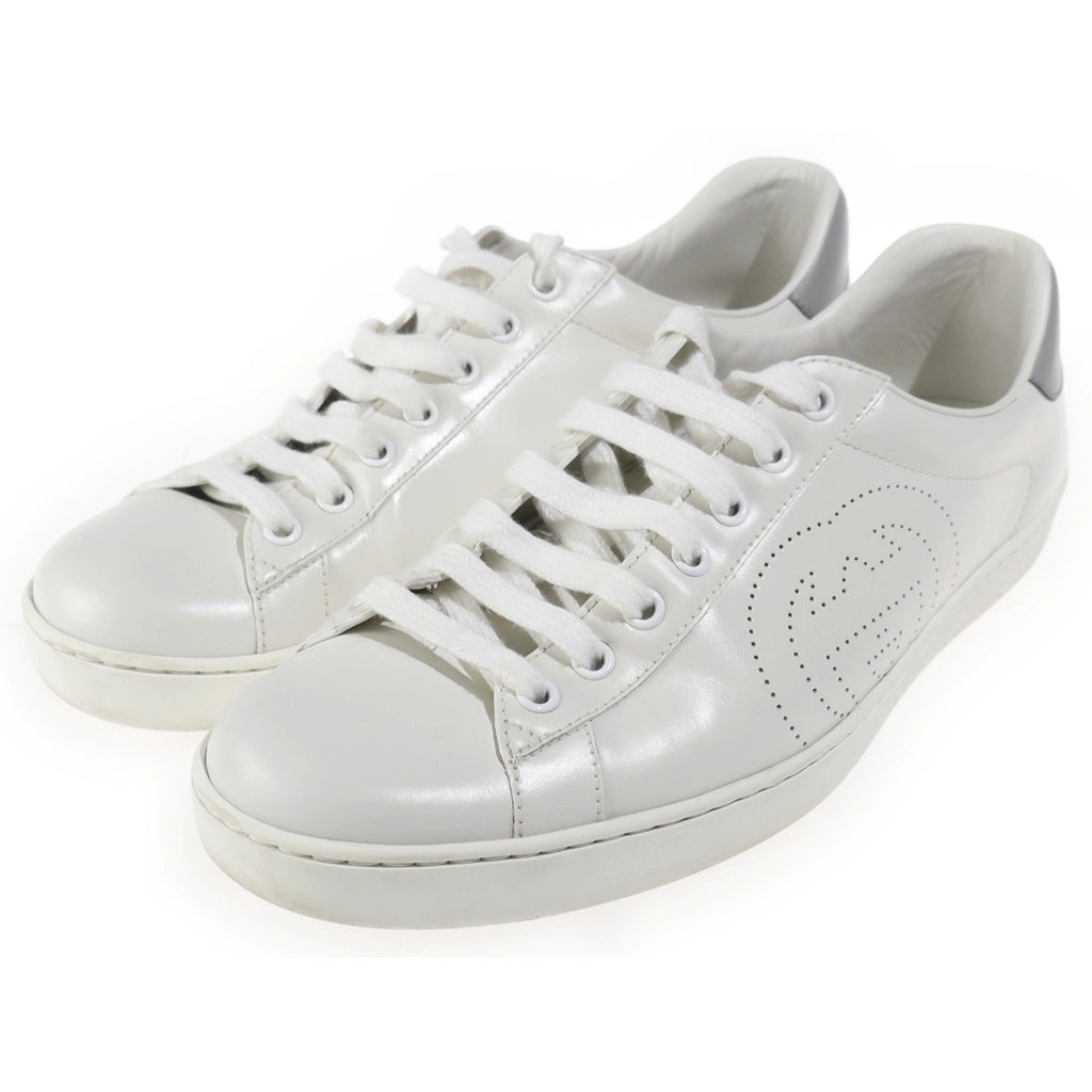 GUCCI(グッチ) エース インターロッキングG ローカットスニーカー レザー ホワイト 599147