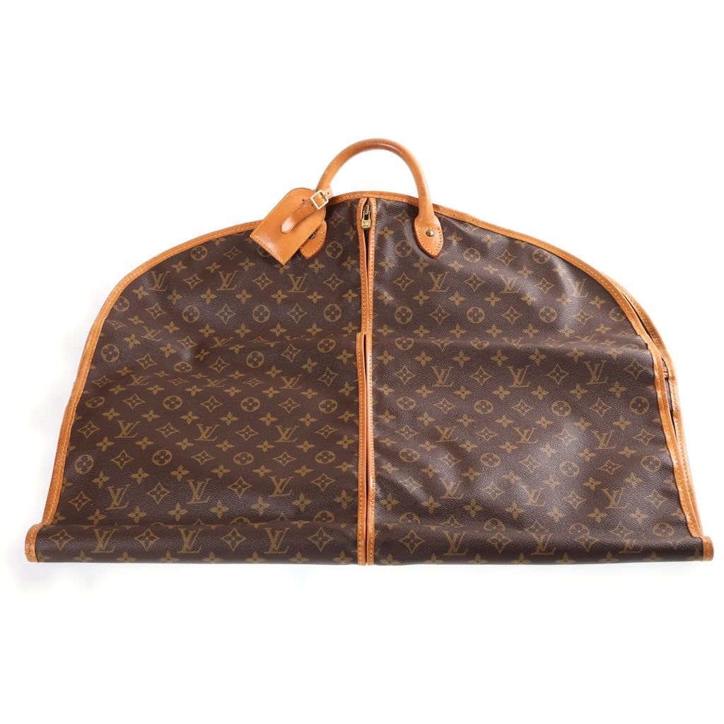 LOUIS VUITTON(ルイヴィトン) モノグラム サックドゥポルトマントー ガーメントケース カバー ブラウン レザー×PVC M23542