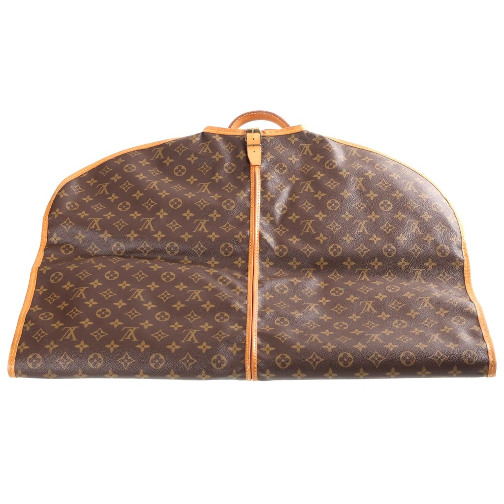 LOUIS VUITTON(ルイヴィトン) モノグラム サックドゥポルトマントー ガーメントケース カバー ブラウン レザー×PVC M23542