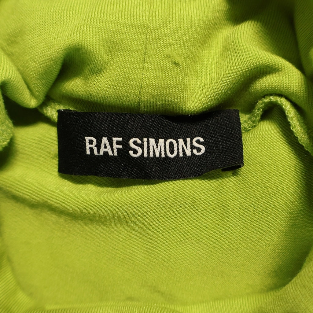 RAF SIMONS(ラフシモンズ) 21AW タートルネック ロング スリーブ Tシャツ 長袖 マイクロモダール ネオンイエロー 212-W147-19016 レディース