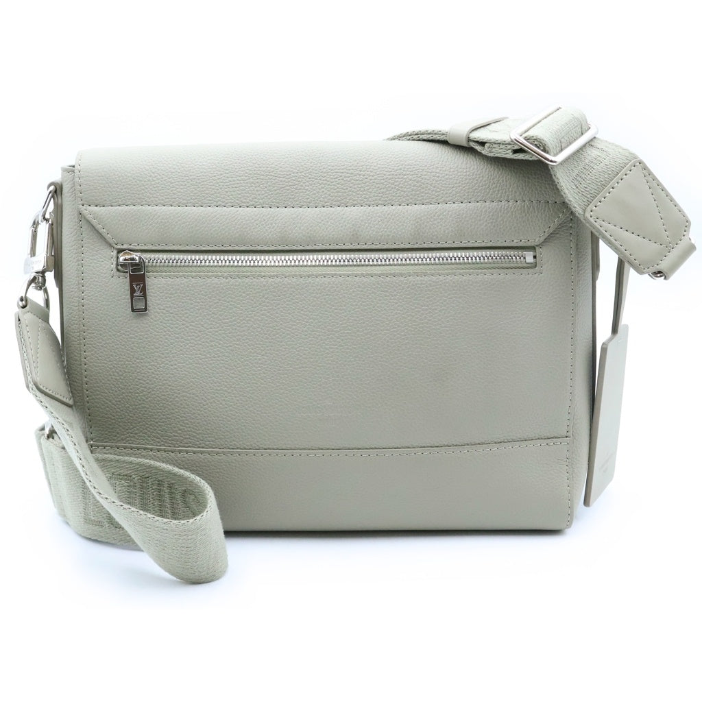 LOUIS VUITTON(ルイヴィトン) LVアエログラム テイクオフメッセンジャーショルダーバッグ グレー レザー M82281 IC レディース