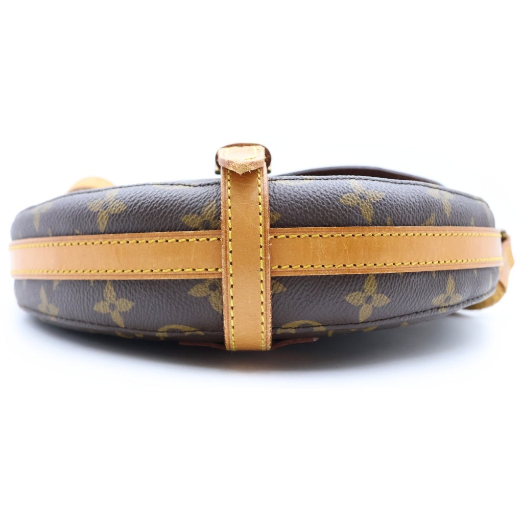 LOUIS VUITTON(ルイヴィトン) モノグラム シャンティGM ショルダーバッグ ブラウン レザー×PVC M40647 ゴールド金具 レディース