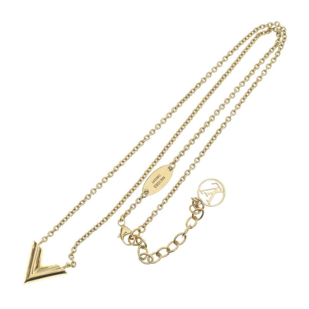 LOUIS VUITTON(ルイヴィトン) エセンシャルV ネックレス メタル ゴールド M61083