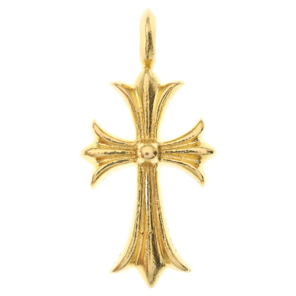 CHROME HEARTS(クロムハーツ) 22K TNY CRSF P DMND タイニーファットクロス PAVE ダイヤ ペンダント ネックレストップ ゴールド