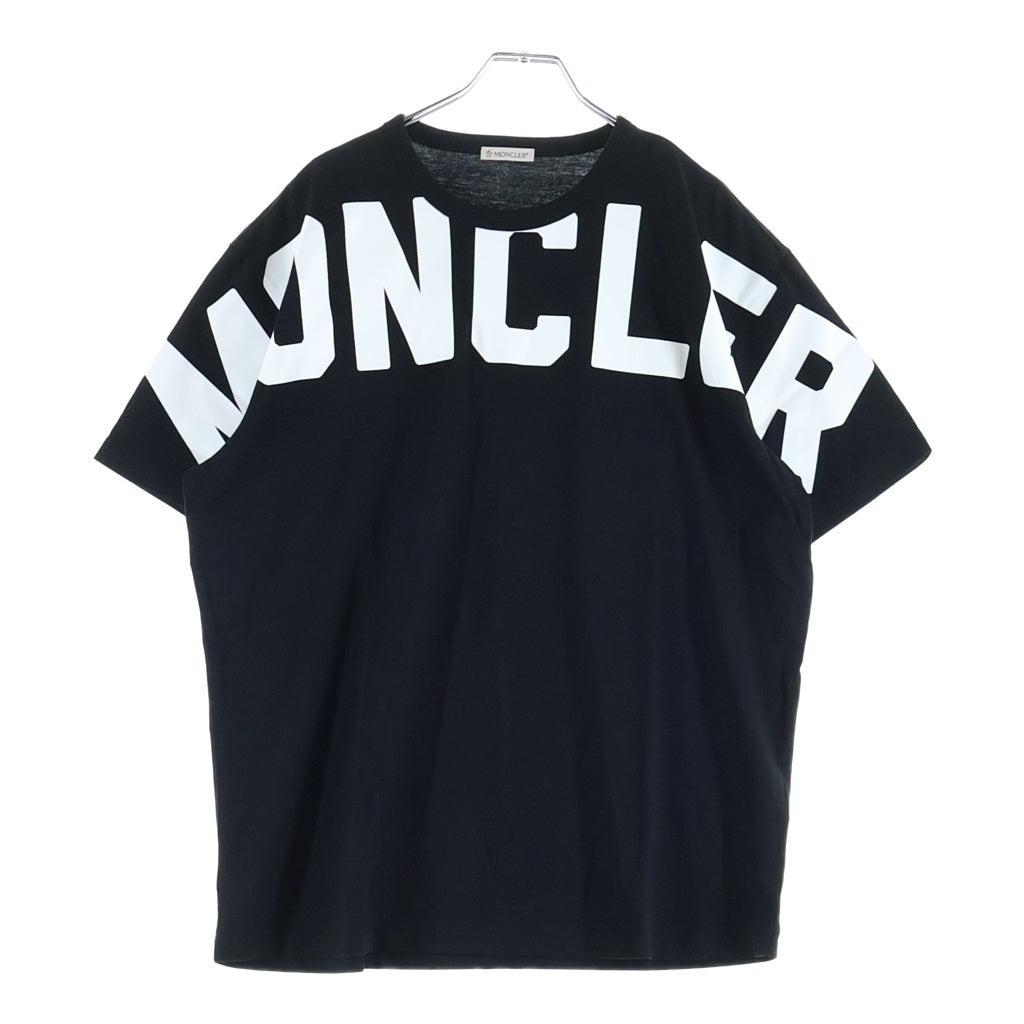 MONCLER(モンクレール) MAGLIA T-SHIRT 半袖プリントTシャツ クルーネック カットソー ブラック F10918C70410