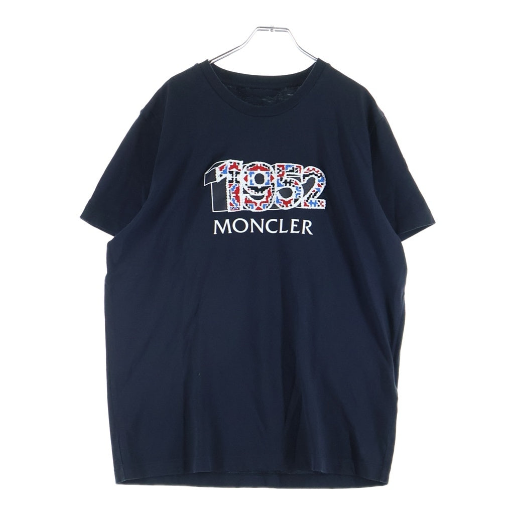 MONCLER(モンクレール) 1952刺繍ロゴ Tシャツ カットソー ブラック