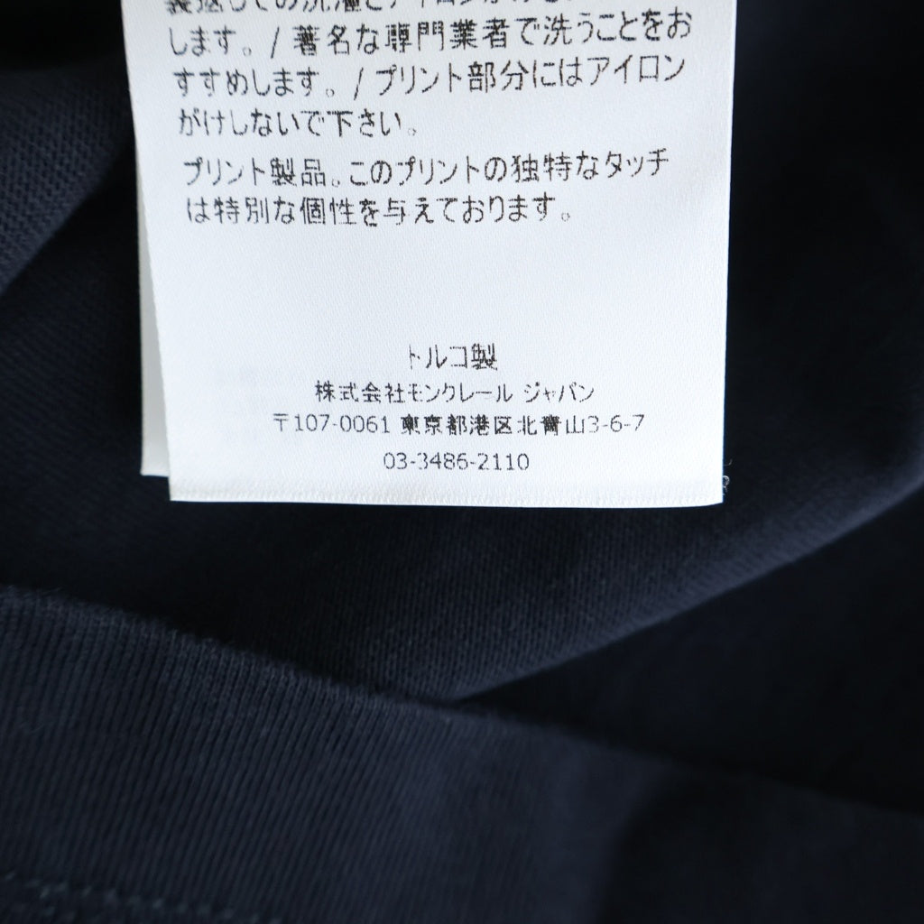 MONCLER(モンクレール) 1952刺繍ロゴ Tシャツ カットソー ブラック F10928C71310