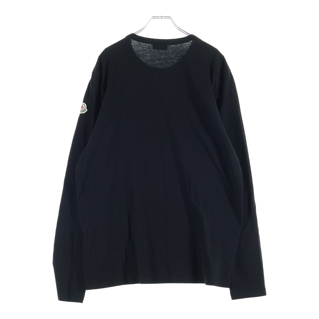MONCLER(モンクレール) MAGLIA T-SHIRT クルーネック長袖シャツ ロングTシャツ ブラック G10918D71810 8390T
