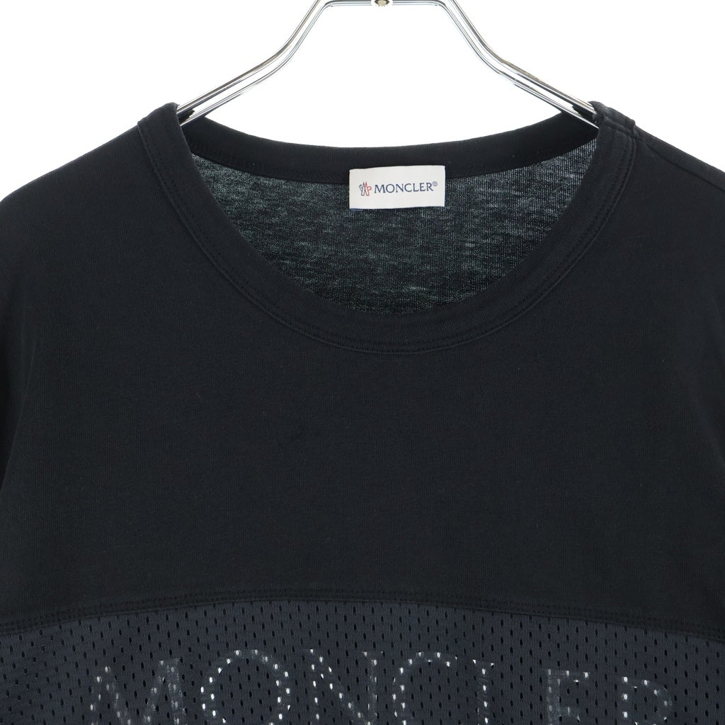 MONCLER(モンクレール) MAGLIA T-SHIRT クルーネック長袖シャツ ロングTシャツ ブラック G10918D71810 8390T