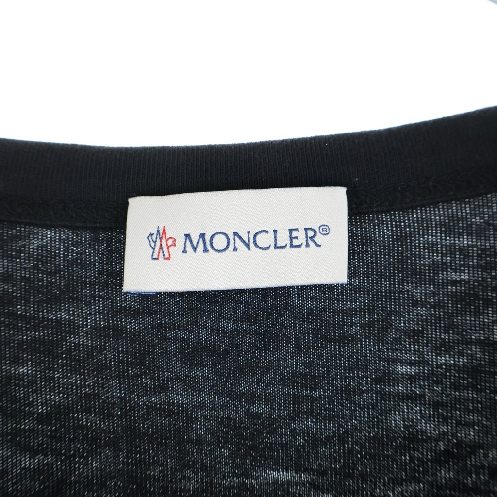 MONCLER(モンクレール) MAGLIA T-SHIRT クルーネック長袖シャツ ロングTシャツ ブラック G10918D71810 8390T