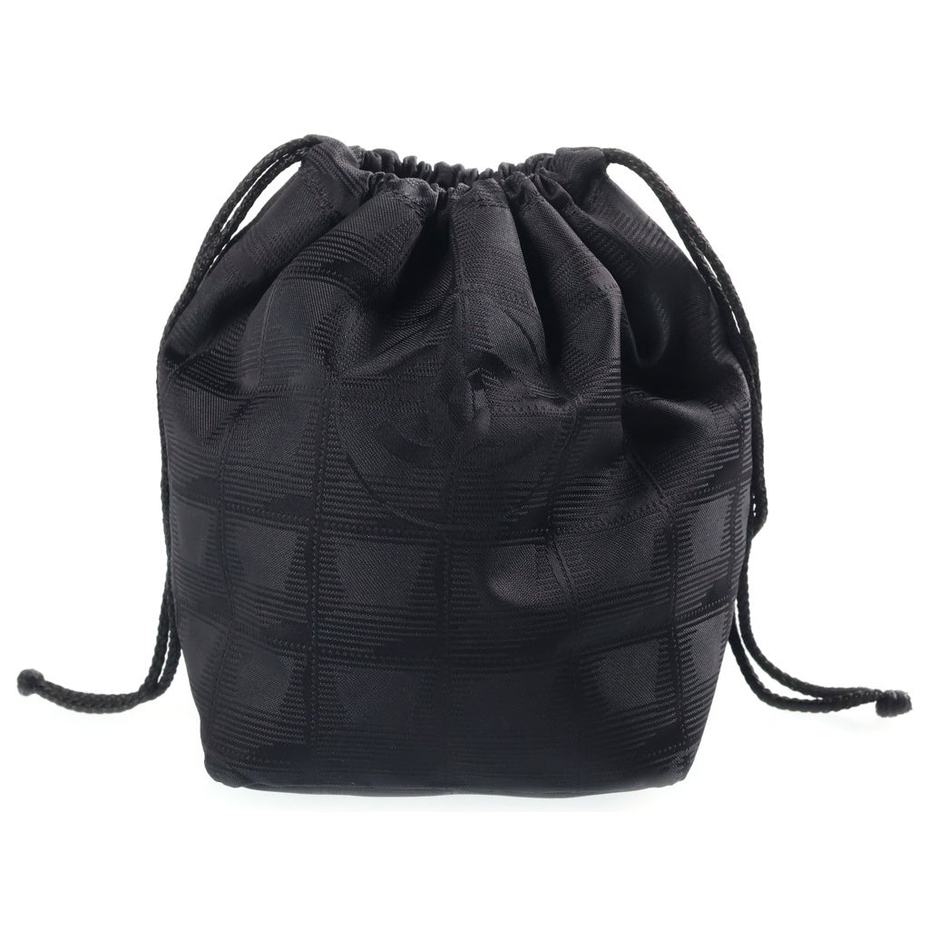 CHANEL(シャネル) ニュートラベル 巾着 ポーチ ナイロン ブラック 6773747 レディース