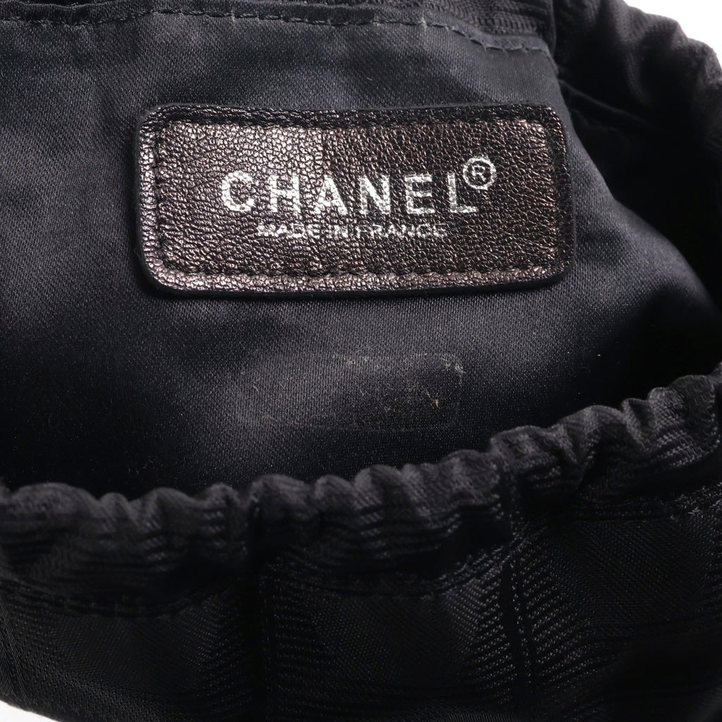 CHANEL(シャネル) ニュートラベル 巾着 ポーチ ナイロン ブラック 6773747 レディース