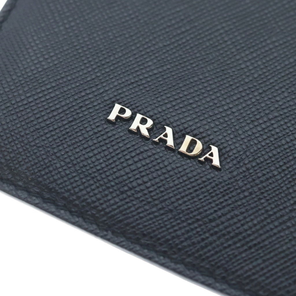 PRADA(プラダ) IPhone アイフォン ケース スリーブケース サフィアーノレザー ブラック レディース