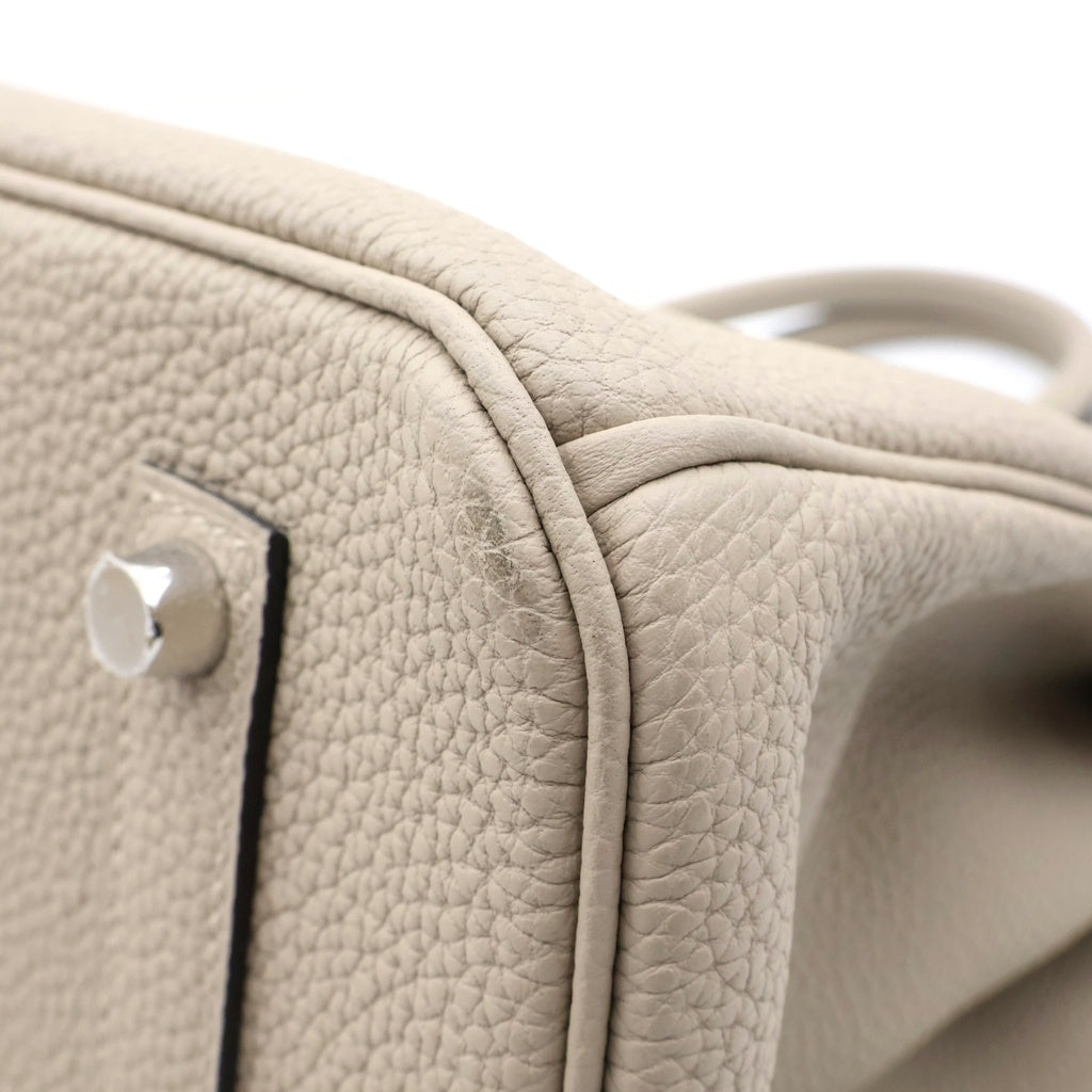 HERMES(エルメス) バーキン 35 ハンドバッグ トートバッグ シルバー金具 C刻印 トゴ トゥルティエールグレー レディース