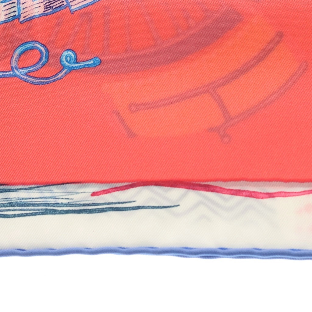 HERMES(エルメス) カレ90 CHEVALOSCOPE シュバロスコープ シルク ピンク レディース