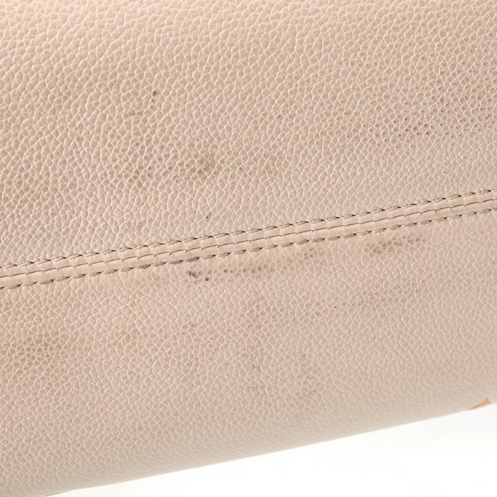 LOUIS VUITTON(ルイヴィトン) モノグラム・アンプラント オンザゴーMM ハンドバッグ クレームサフラン ベージュ レザー M45717 ゴールド金具 レディース