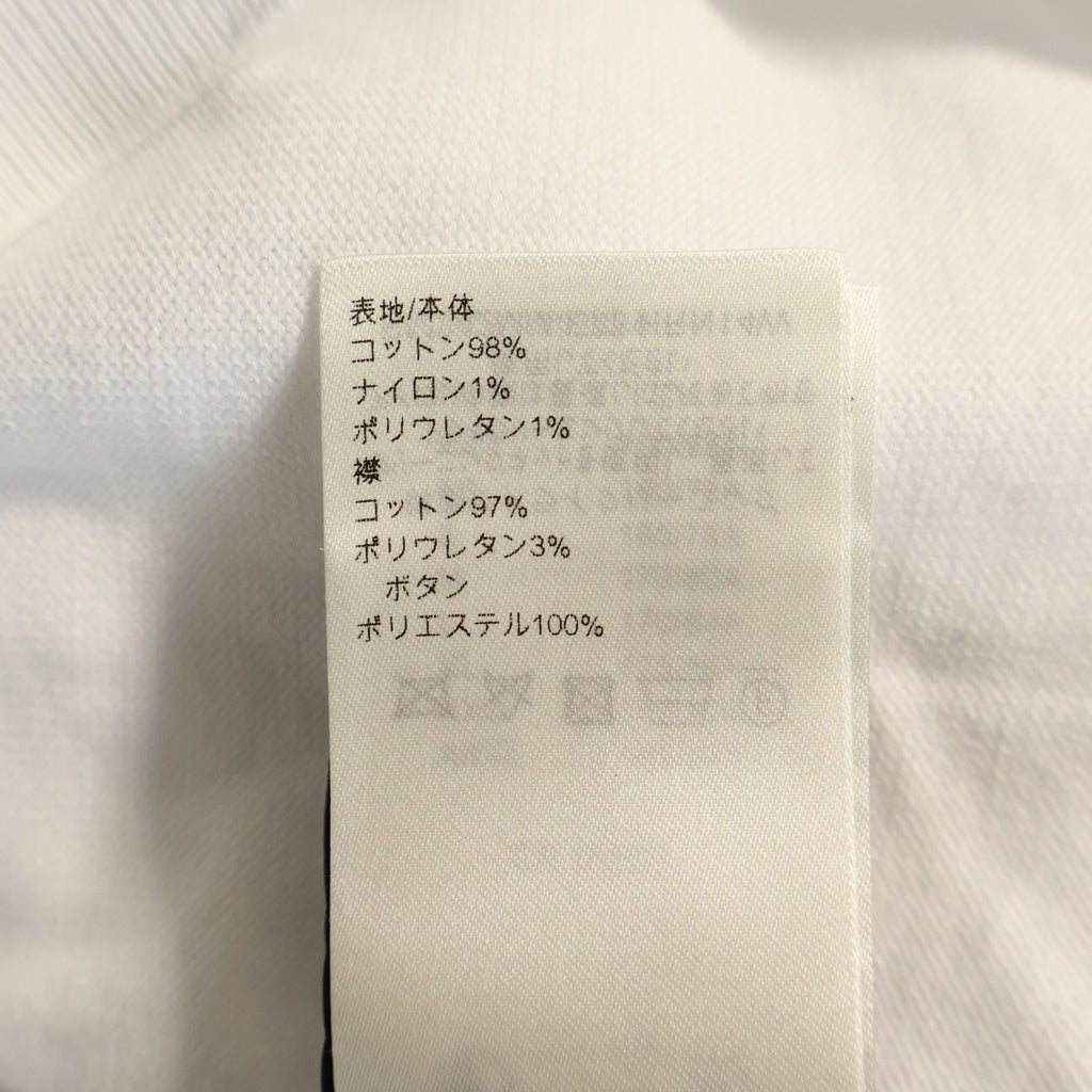 LOUIS VUITTON(ルイヴィトン) エンブロイダードショートスリーブ パールボタン 半袖 ニットポロシャツ ホワイト コットン M242MM F77 HRN14W レディース
