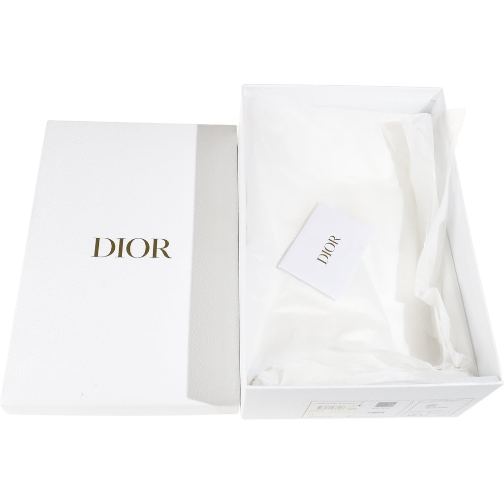 Christian Dior(クリスチャンディオール) サンセット ラインストーンラップサンダル ブラック レザー レディース