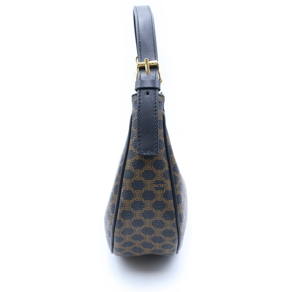 CELINE(セリーヌ) アヴァ マカダム ワンショルダーバッグ ブラウン PVCレザー レディース