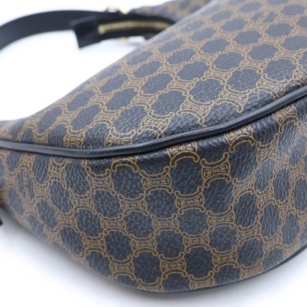 CELINE(セリーヌ) アヴァ マカダム ワンショルダーバッグ ブラウン PVCレザー レディース