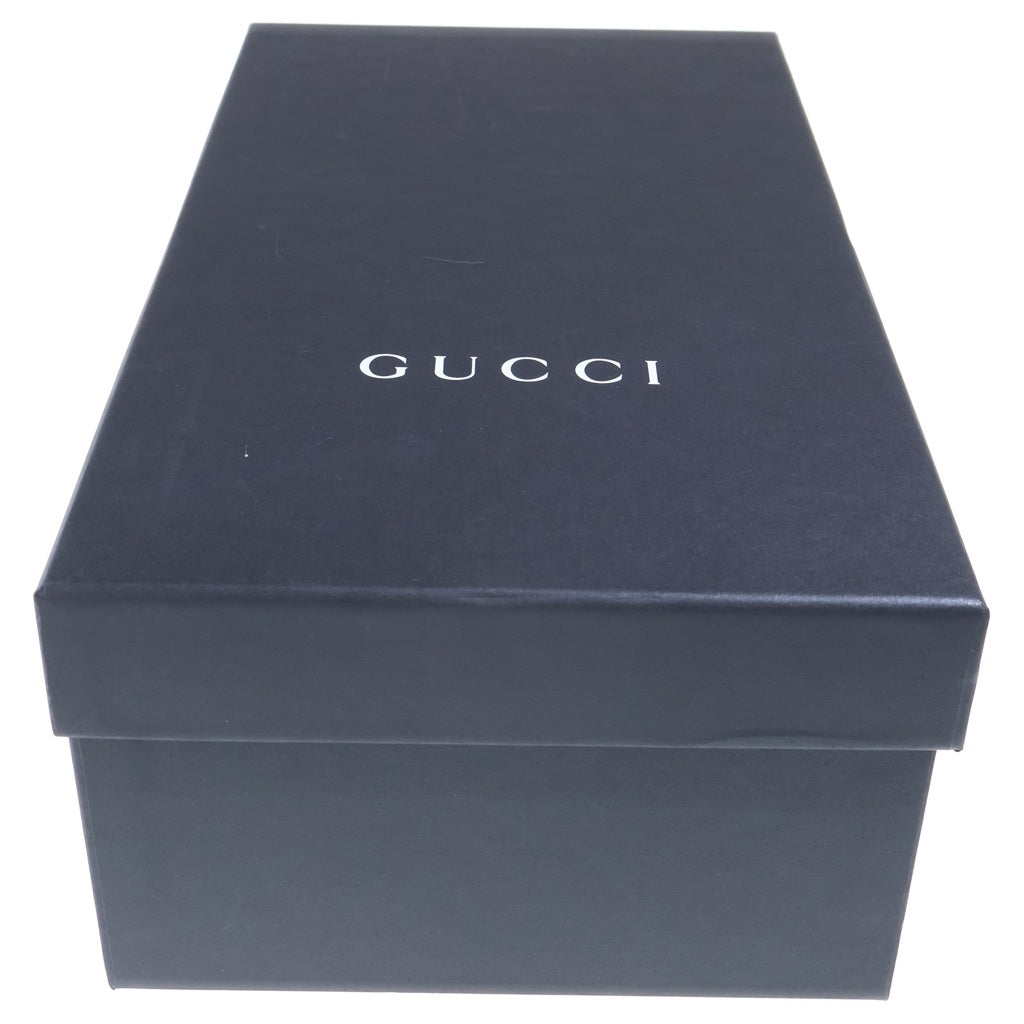 GUCCI(グッチ) GGキャンバス エスパドリーユ スリッポン シューズ ベージュ×ネイビー レザー×キャンバス #8 466903