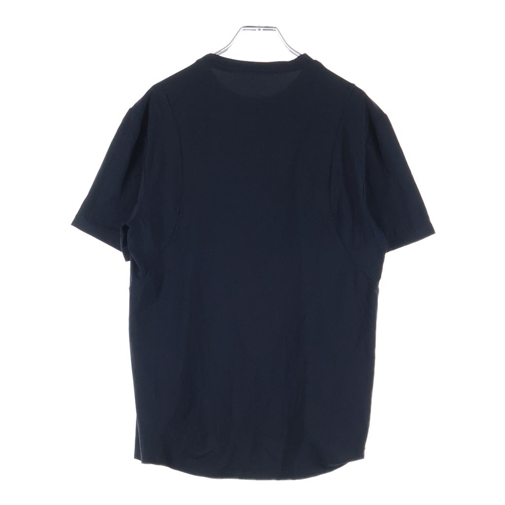 PRADA(プラダ) プラダスポーツ サイドジッパー付き クルーネック半袖Tシャツ カットソー ブラック レディース