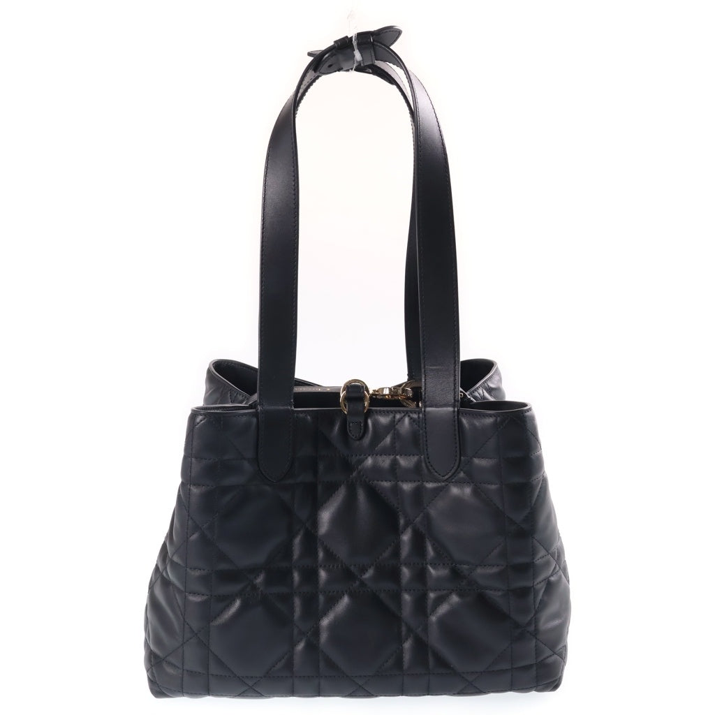Christian Dior(クリスチャンディオール) トゥジュール ミディアム ハンドバッグ ブラック カーフスキンゴールド金具 レディース