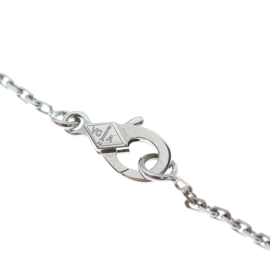 Van Cleef & Arpels(ヴァンクリーフアンドアーペル) ヴィンテージアルハンブラ ネックレス マザーオブパール ホワイトゴールド Au750 K18 WG VCARF48700 レディース