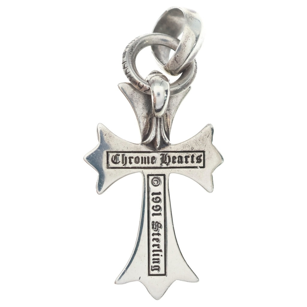 CHROME HEARTS(クロムハーツ) CH CRS SML W/BALE Wベイル スモールCHクロス ペンダントトップ シルバー BCA218