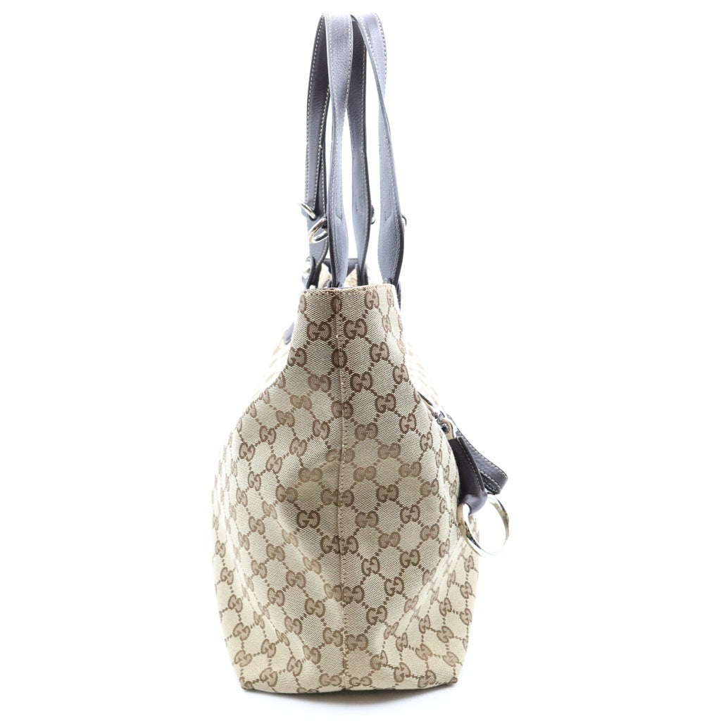 GUCCI(グッチ) GGキャンバス ホースビット トートバッグ ベージュ キャンバス 229852 レディース