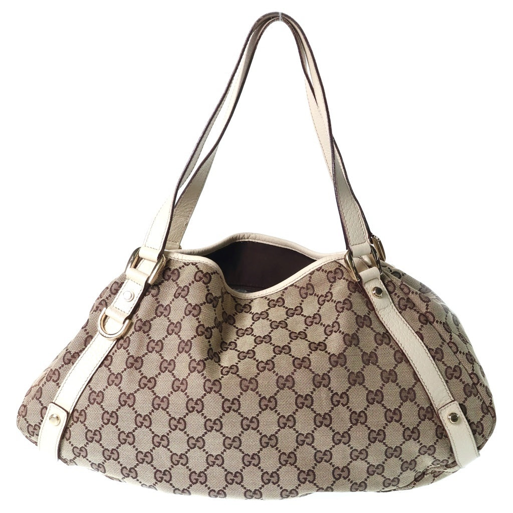 GUCCI(グッチ) GGキャンバス アビーライン ベージュ トートバッグ ショルダーバッグ 130736 レディース
