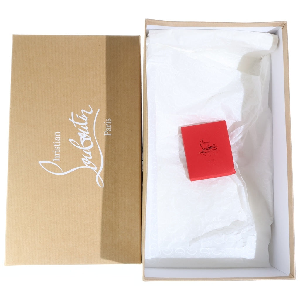 CHRISTIAN LOUBOUTIN(クリスチャンルブタン) MOC LUG SPIKBS FLAT スパイクスタッズ ローファー レザーシューズ ブラック レディース