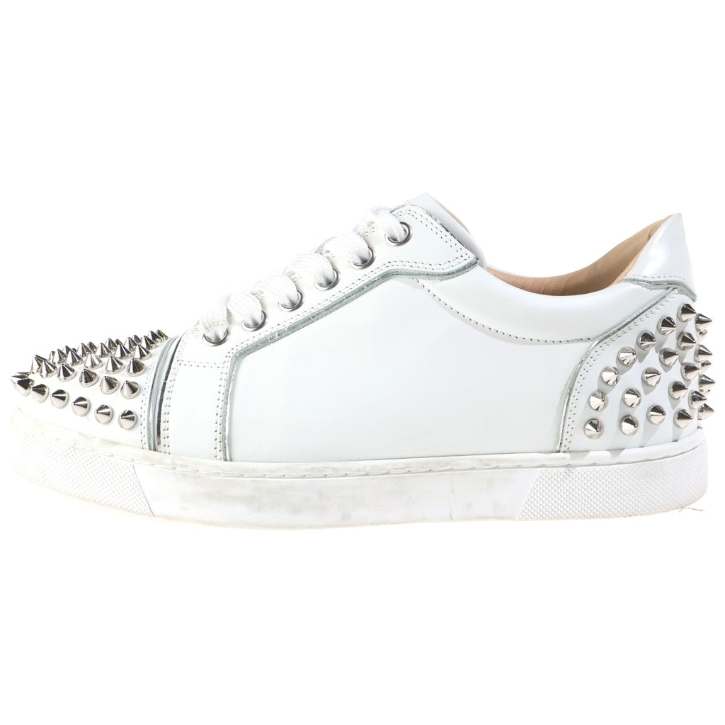 CHRISTIAN LOUBOUTIN(クリスチャンルブタン) VIEIRA 2 FLAT スパイクスタッズ ローカットスニーカー ホワイト 1201525 レディース