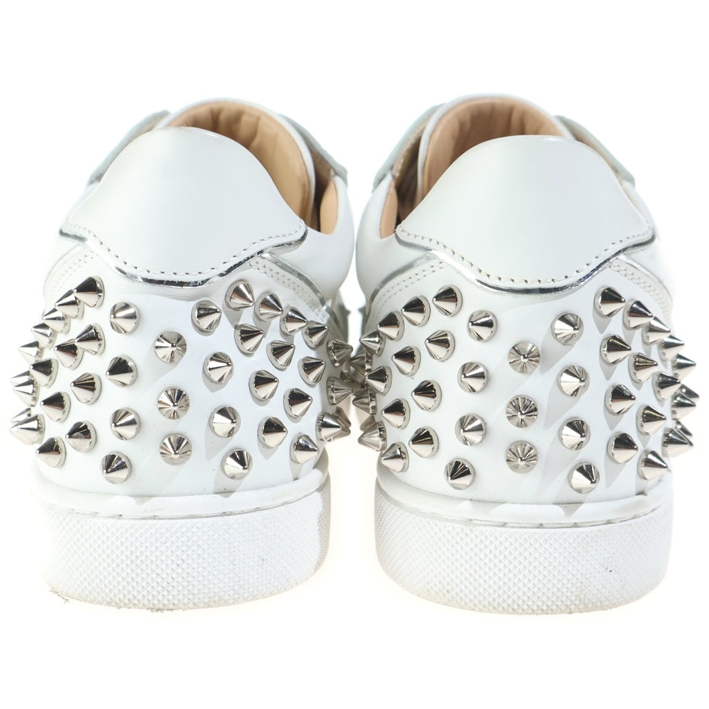 CHRISTIAN LOUBOUTIN(クリスチャンルブタン) VIEIRA 2 FLAT スパイクスタッズ ローカットスニーカー ホワイト 1201525 レディース